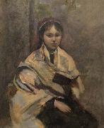 Jean-Baptiste Camille Corot, Jeune fille assise un livre a la main